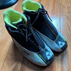 Fischer XJ Sprint Kids' Cross-Country Ski Boots, Size EU 33
